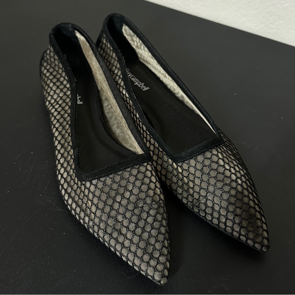 Jeffrey Campbell Black and Gray Flats